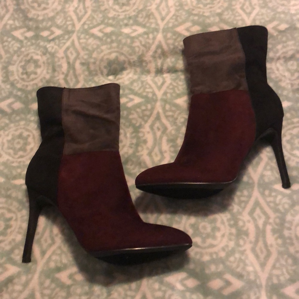 Modern Rush heel suede boots. Size 8.5